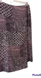 Evan Picone Wrap Around Silk Skirt Size 6